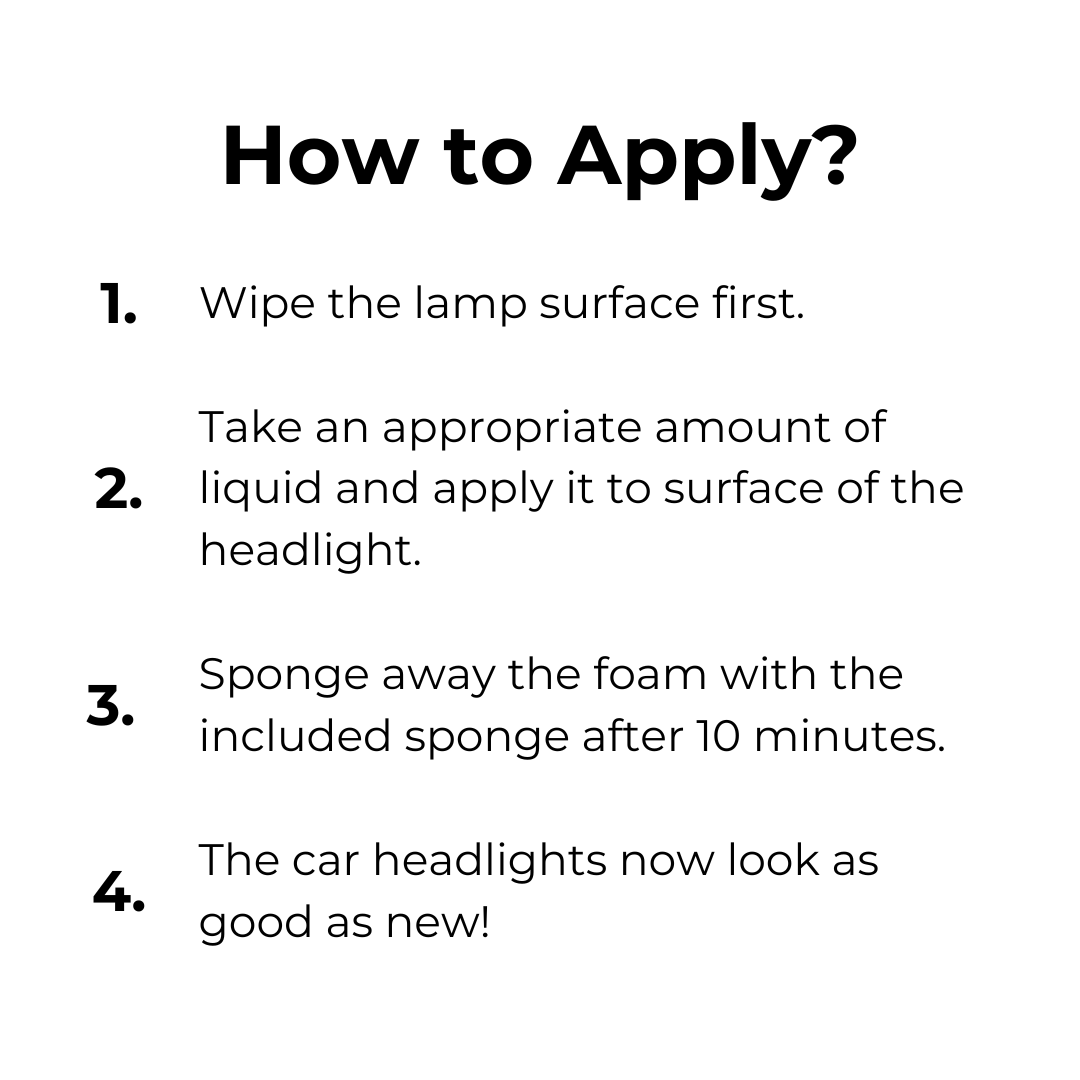 Restaurați-vă farurile într-o clipă