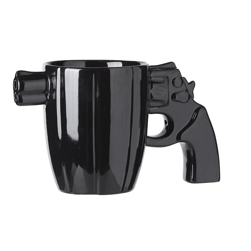 Taza de diseño con asa de pistola ultra original