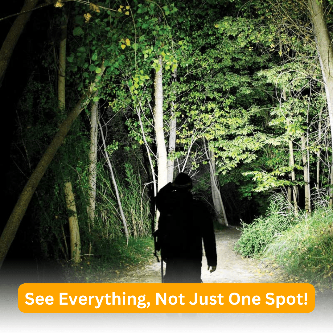 مصباح أمامي بزاوية عريضة لرؤية كاملة 