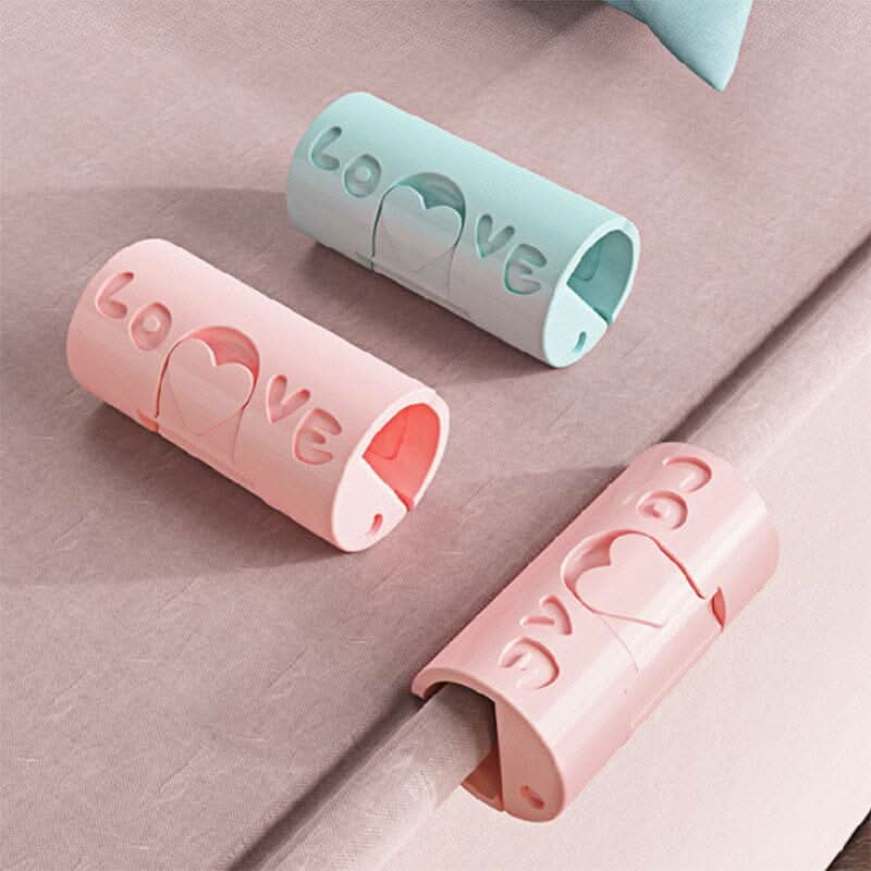 Decoratieve clips voor strak en goed bevestigde lakens (x12) 