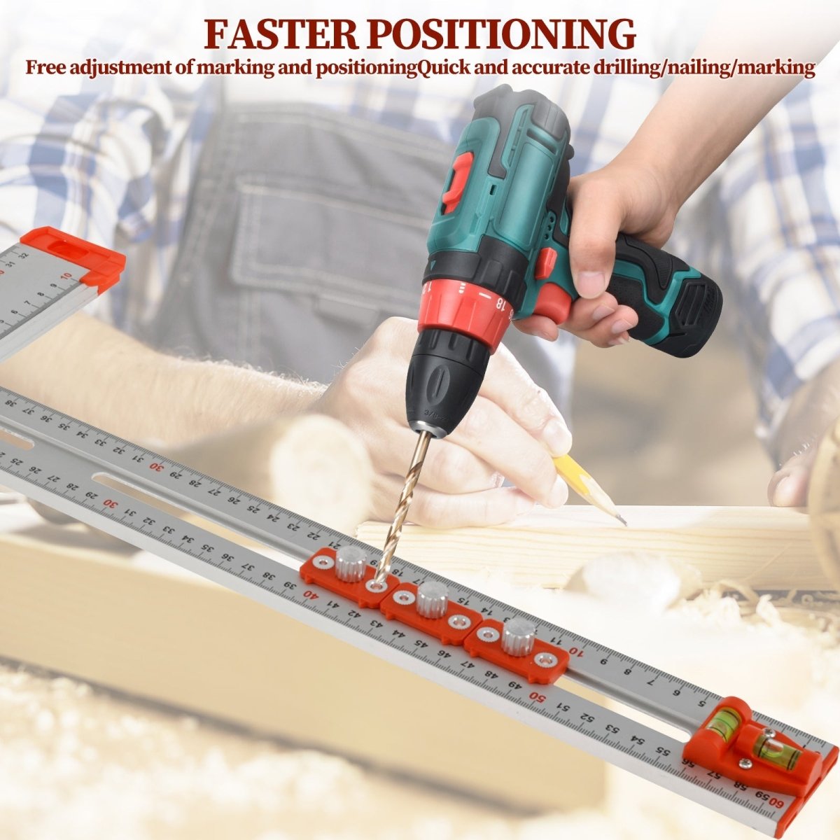 Glatte markering regel til præcise målinger 