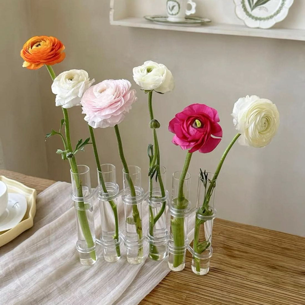 Elegant modulär vas för kreativa blomsterarrangemang 