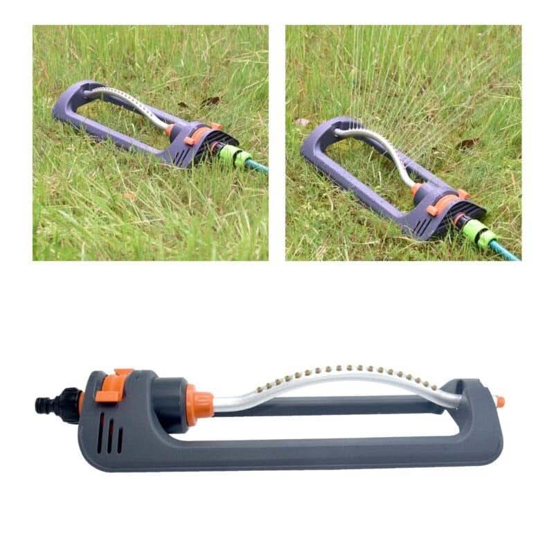 Oscillating sprinkler with adjustable jet 