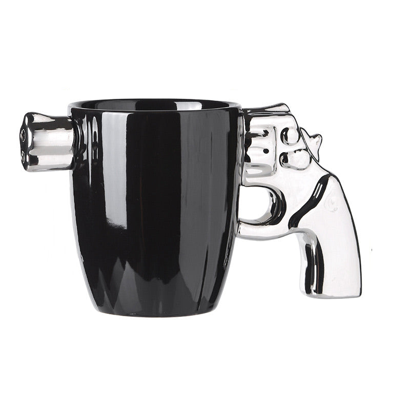 Taza de diseño con asa de pistola ultra original 