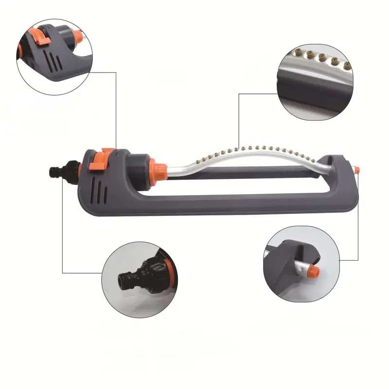 Oscillating sprinkler with adjustable jet 