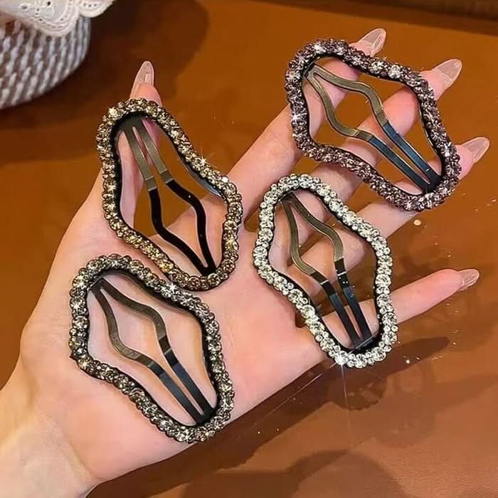 Elegante und glänzende Haarklammern (x4) 