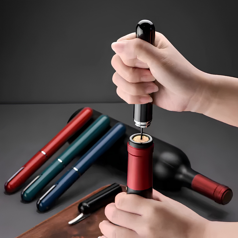 Tire-bouchon vin 2 en 1 – ouverture rapide avec coupe-capsule