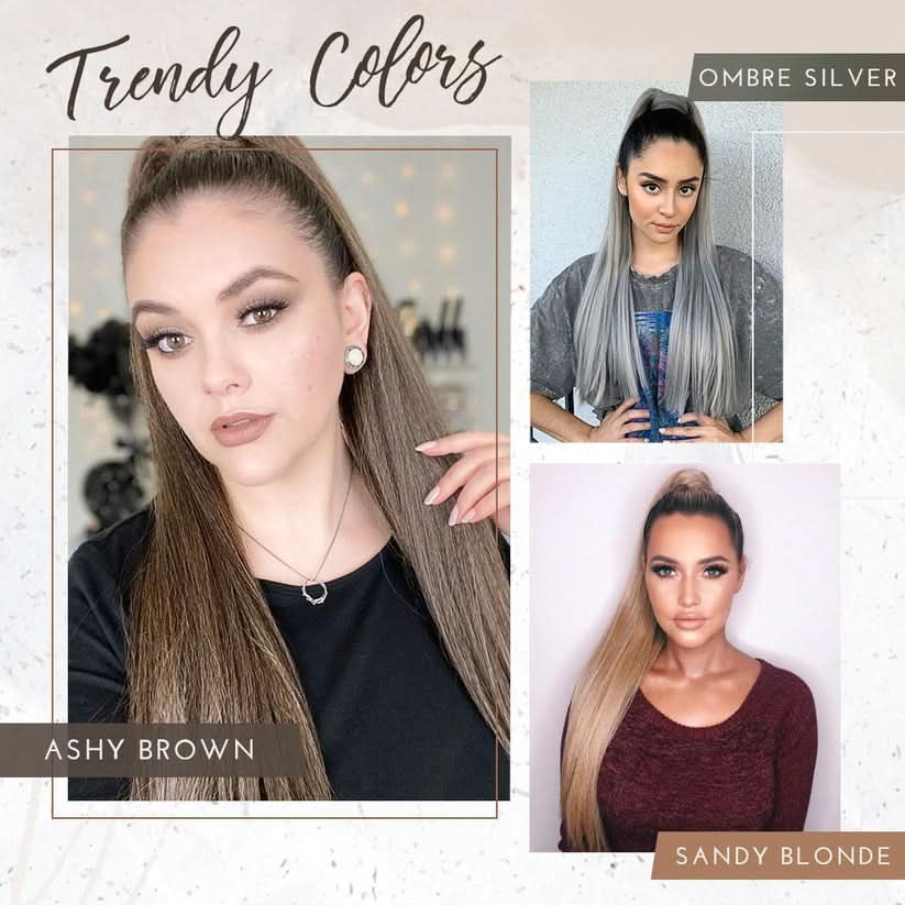 Glamourová prodloužení copu pro chic vzhled 