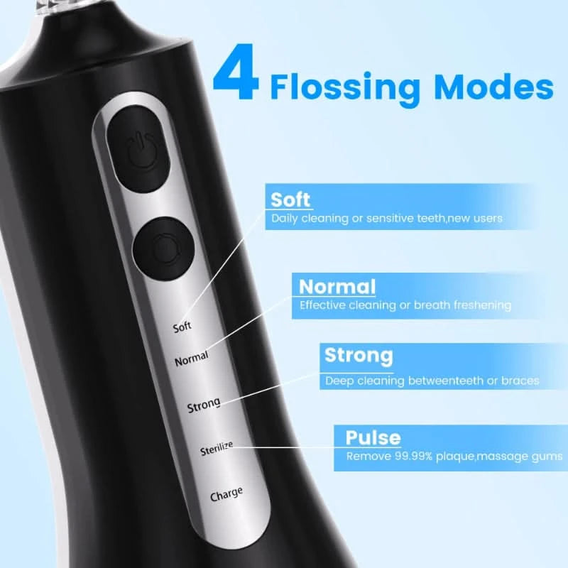 Hydropulse akumulatorowy do pielęgnacji zębów 