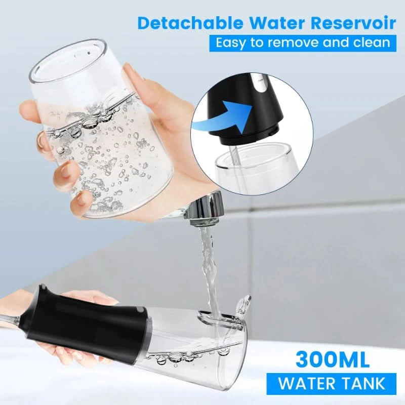 Hydropulse akumulatorowy do pielęgnacji zębów 