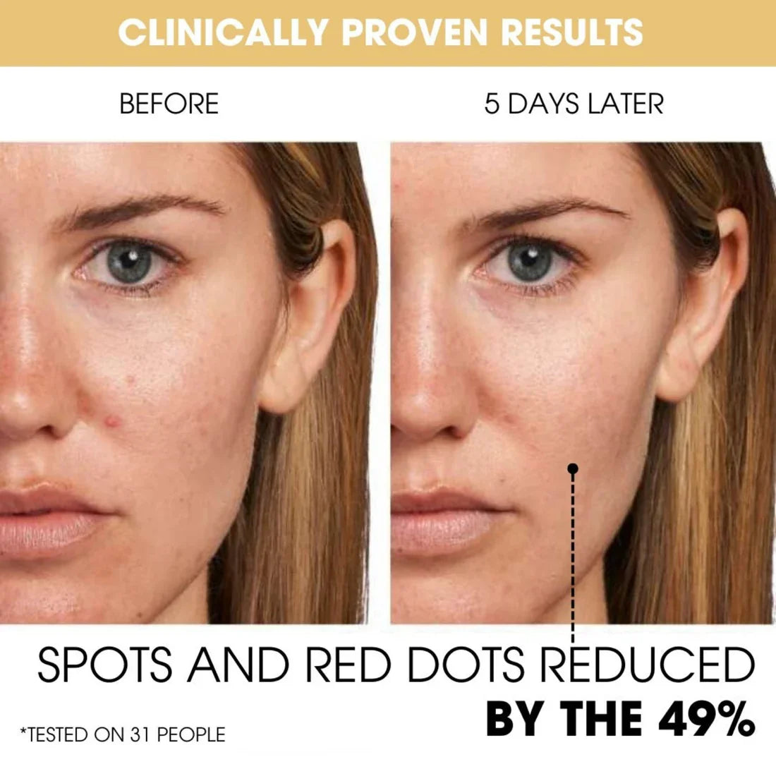 Visible glow and hydrated skin thanks to C capsules 