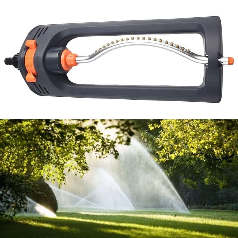Oscillating sprinkler with adjustable jet 