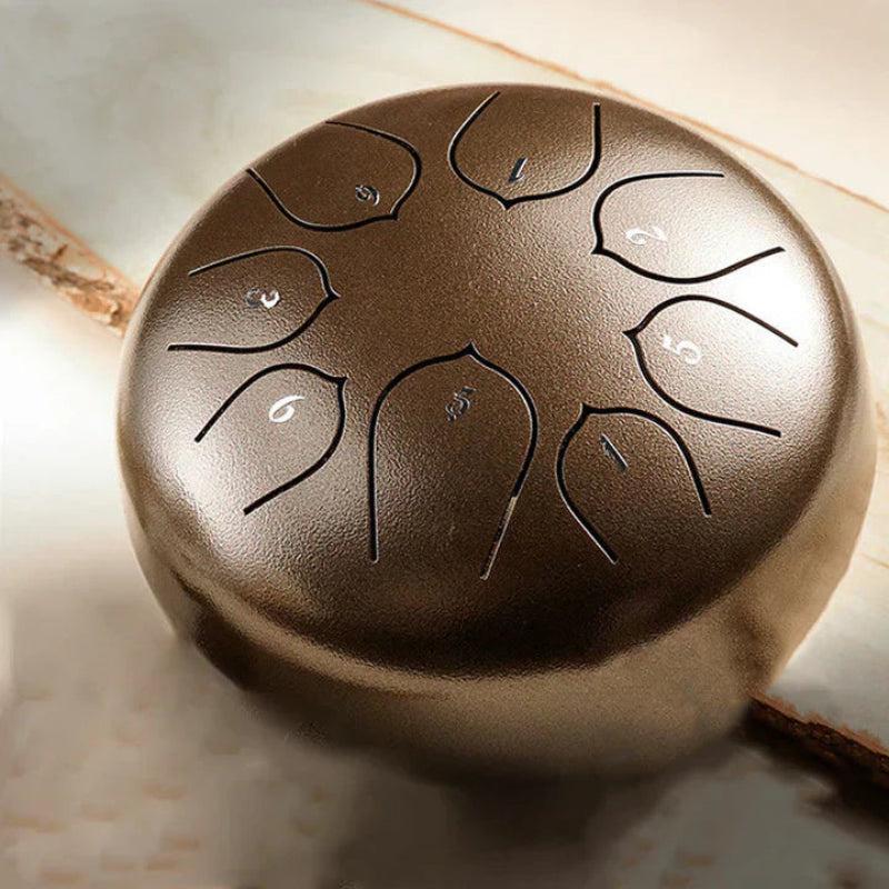 リラックス効果のあるミニドラム、内蔵された心地よい音 