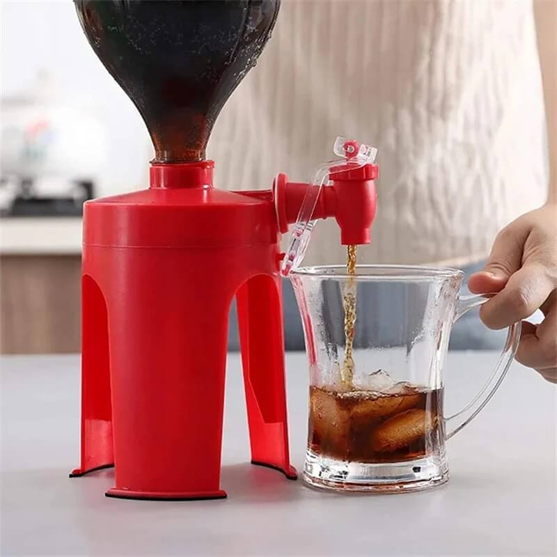 Practical drink dispenser for bottles 