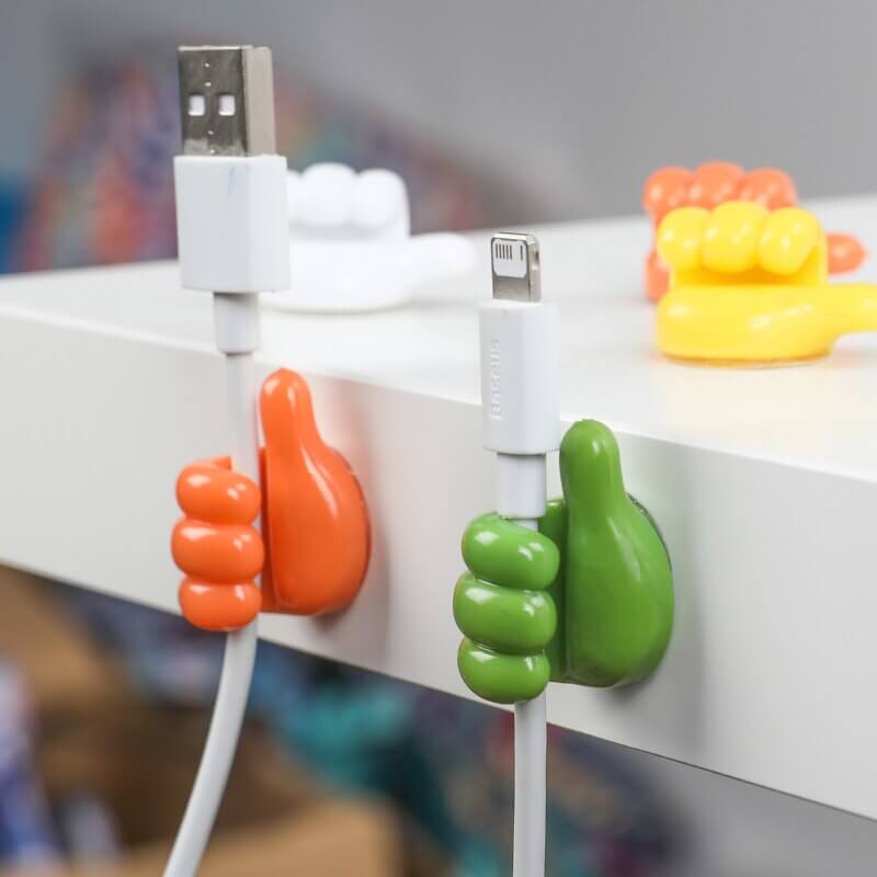 Ganchos inteligentes para cables, cepillos, auriculares y más (x10) 